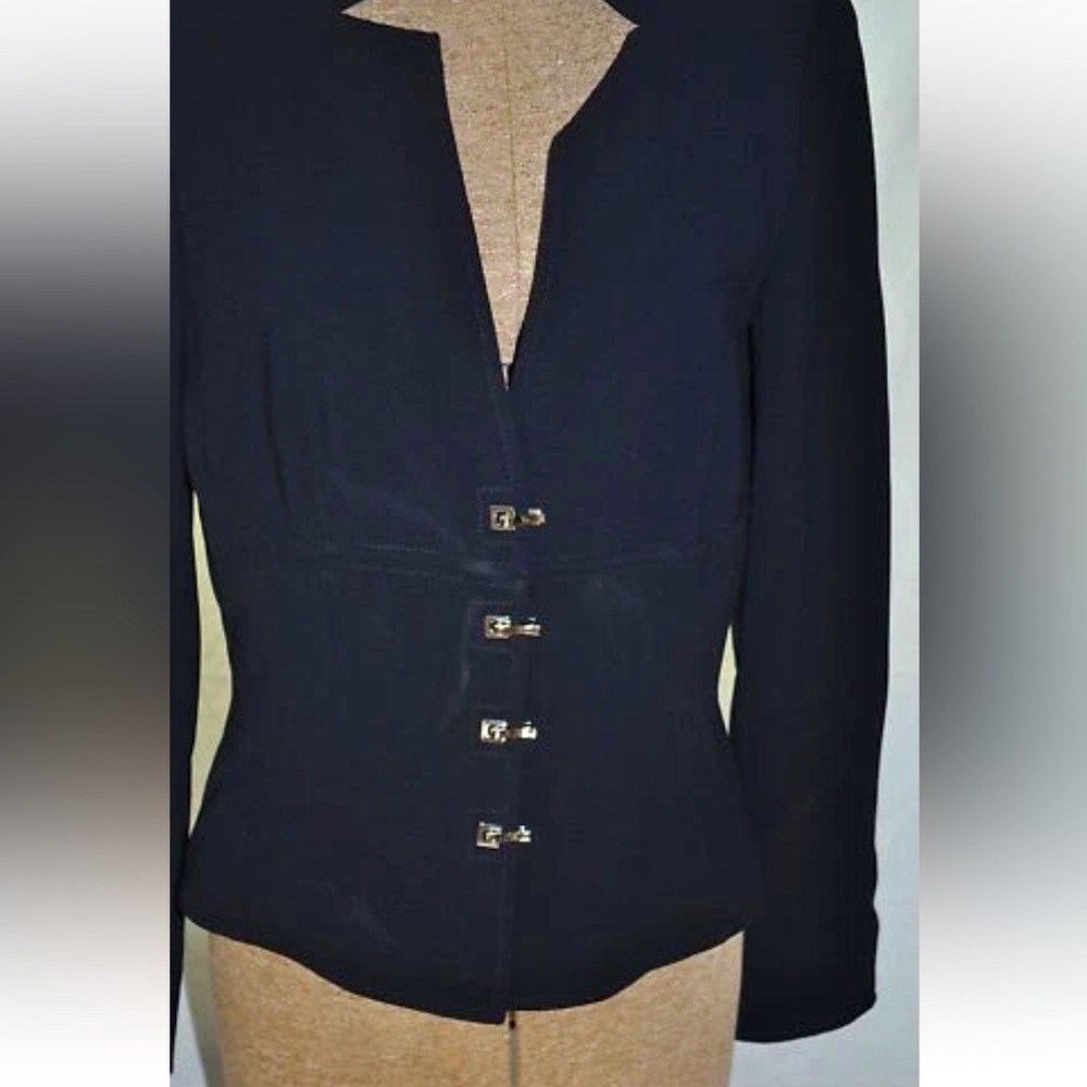 Wool Vintage CARLISLE DIPLOMAT  BLAZER JACKET Retail $535 size 2. - Picture 3 of 10